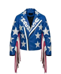 Macho Man USA leather Jacket Front - Trendy Leather Jackets