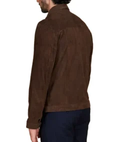 Shop The Men's Adam Dark Brown Suede Jacket - Trendy Leather Jackets