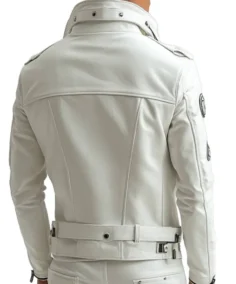 Shop The Men's Alfie White Premium Leather Jacket - Trendy Leather Jackets