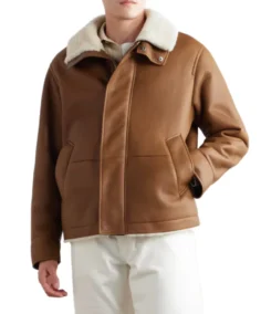 Men's Brown Lambskin Fur Leather Jacket - Trendy Leather Jackets