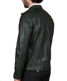 Shop The Men's Dark Green Natural Leather Jacket - Trendy Leather Jackets