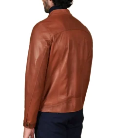 Shop The Men's Effect Korean Brown Leather Jacket - Trendy Leather Jackets