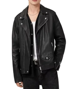 Milo Asymmetric Leather Biker Jacket - Trendy Leather Jackets