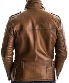 Shop The Rowan Brown Bomber Leather Jacket - Trendy Leather Jackets