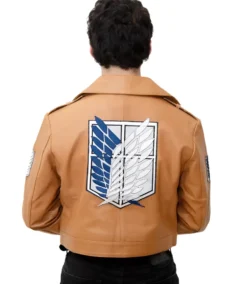 Shop The Attack on Titan Brown Leather Jacket - Trendy Leather Jackets