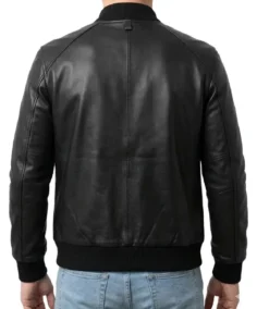Shop The Classic Black Bomber Leather Jacket - Trendy Leather Jackets