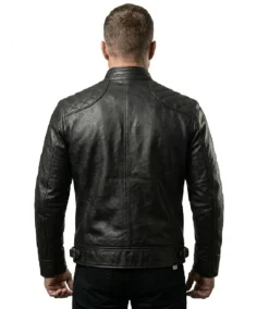 Shop The Ionic Black Motorcycle Leather Jacket - Trendy Leather Jackets