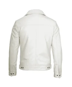 Shop The Men White Biker Leather Jacket - Trendy Leather Jackets