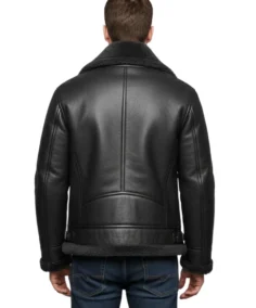 Shop The Men's Black Sheepskin Shearling Leather Jacket - Trendy Leather Jackets