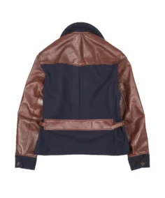 Shop The Men's Brown And Navy Leather Jacket - Trendy Leather Jackets