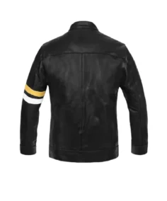 Shop The Men's Thick Stripe Black Leather Jacket - Trendy Leather Jackets