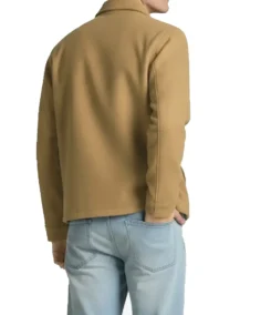 Shop The Men's Trucker Camel Brown Wool Bomber Jacket - Trendy Leather Jackets