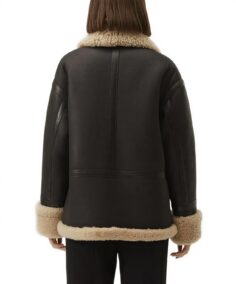 Shop The Women's Black Faux Sherpa Leather Jacket - Trendy Leather Jackets