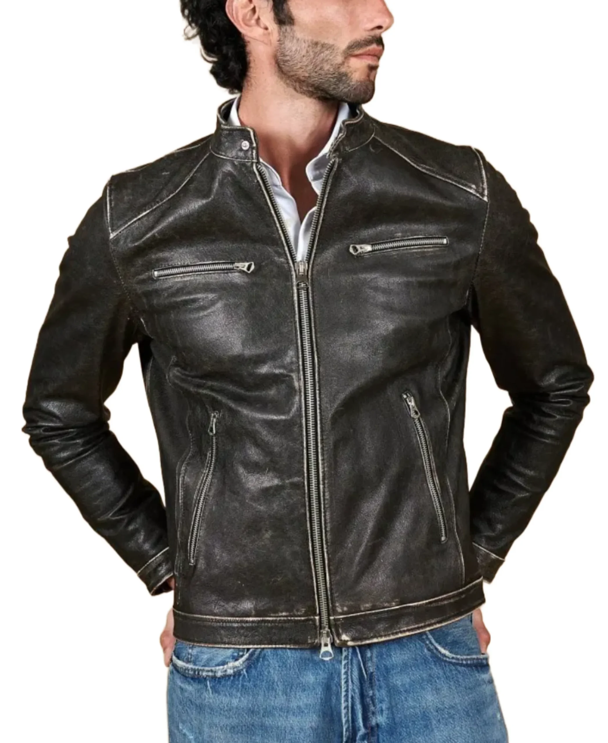 Vintage Black Hamilton Lambskin Leather Jacket Vintage Black Hamilton Lambskin Leather Jacket - Trendy Leather Jackets