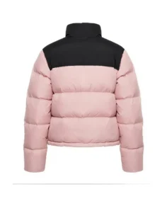 Women’s 1996 Retro Pink Jacket Back Side Image - Trendy Leather Jackets