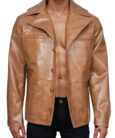 Men's Stylish Brown Durable Leather Jacket - Trendy Leather Jackets