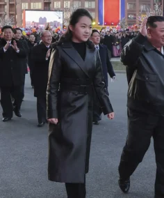 kim Ju Ae Parade Leather Coat - Trendy Leather Jackets